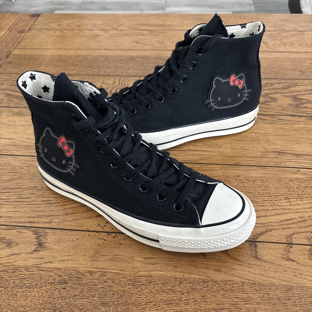 Converse All Stars Sanrio Chuck Taylor Hello Kitty Black Men's Size 7 Women's 9